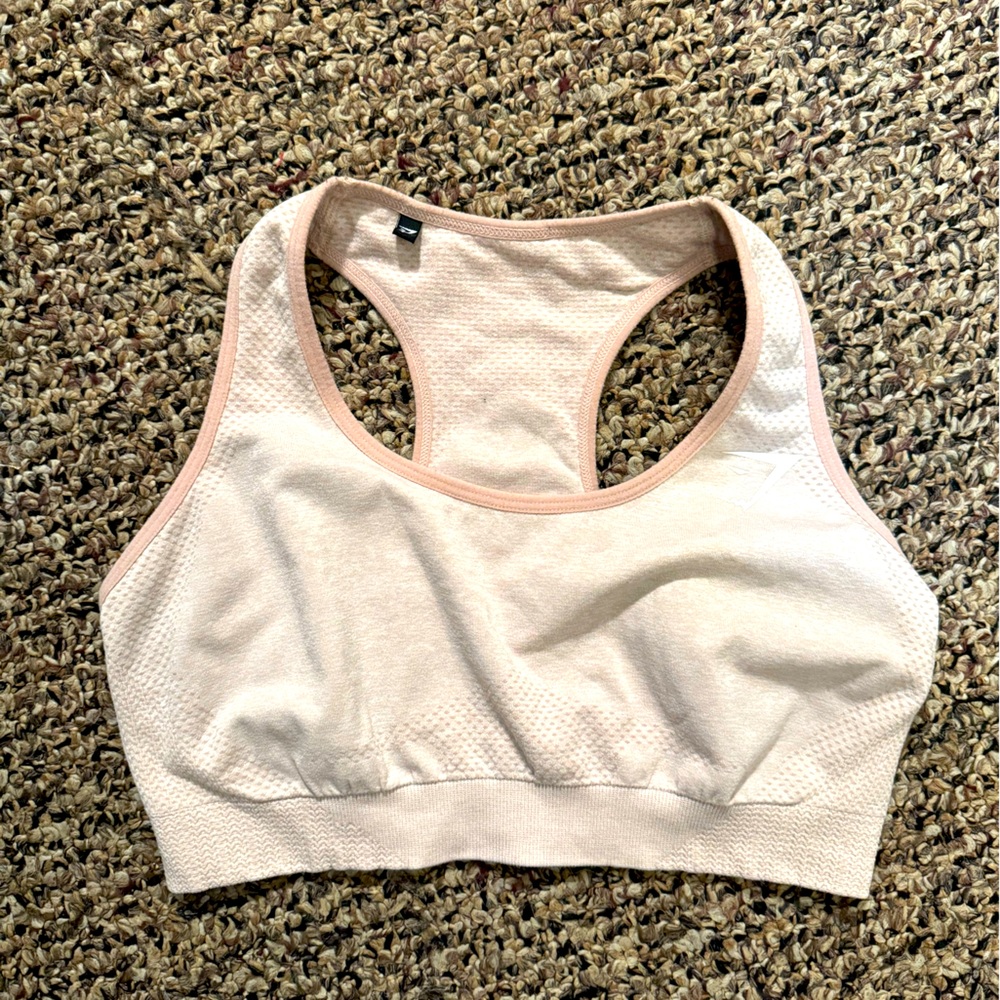 EUC Gymshark ADAPT SEAMLESS Pink SPORTS BRA Sz Small